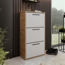 Apavu skapīts ASPEN 1, Zelts craft/Balts